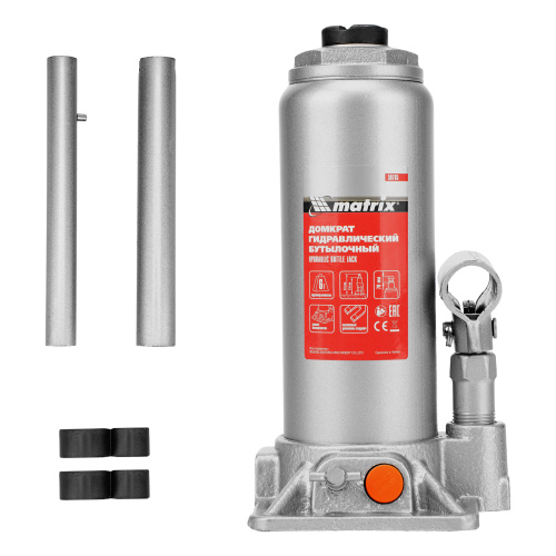 Домкрат гидравлический бутылочный, 6 т, h подъема 216-413 мм Matrix по ценам производителя в Воронеже с доставкой по всей России