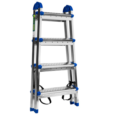 Стремянка двухсторонняя 4 ступени, сталь профиль, стальные ступени, Сибртех по ценам производителя в Воронеже с доставкой по всей России