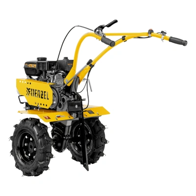 Мотоблок DPT-170, 7 л.с., ремен.сцеп, шир 85 см, глуб 35 см,фрез 3х3,ШОМ,скор 2В/1Н,кол 8" Denzel по ценам производителя в Воронеже с доставкой по всей России