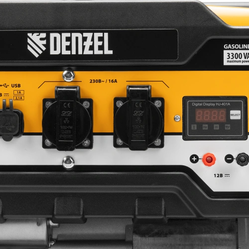 Генератор бензиновый PS-33E, 3.3 кВт, 230В, 15 л, электростартер Denzel по ценам производителя в Воронеже с доставкой по всей России