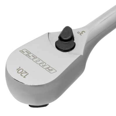 Ключ-трещотка 1/2", CrV, 120 зубьев, цельнометаллический, хром Gross по ценам производителя в Воронеже с доставкой по всей России