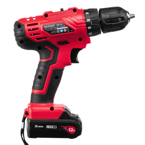 Дрель-шуруповерт аккумуляторная MCDL-12-02, Li-Ion, 12 В, 2 акк. MTX по ценам производителя в Воронеже с доставкой по всей России