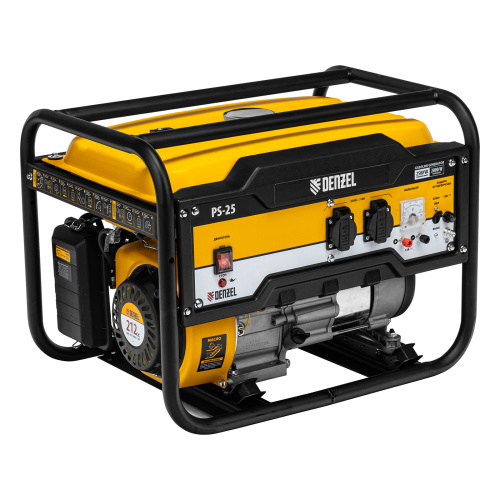 Генератор бензиновый PS 25, 2.5 кВт, 230 В, 15 л, ручной стартер Denzel по ценам производителя в Воронеже с доставкой по всей России
