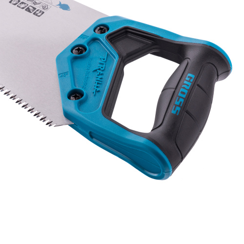 Ножовка по дереву "Piranha", 500 мм, 7-8 TPI, зуб-3D, каленый зуб, двухкомпонентная рукоятка Gross по ценам производителя в Воронеже с доставкой по всей России