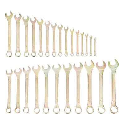 Набор ключей комбинированный 6-32 мм, 26 шт, желтый цинк Сибртех по ценам производителя в Воронеже с доставкой по всей России