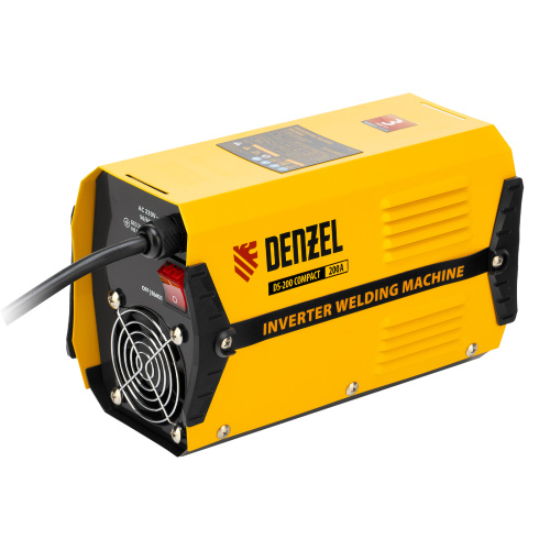 Аппарат инверторный дуговой сварки DS-200 Compact, 200 А, ПВ 70%, диаметр электрода 1.6-5 мм Denzel по ценам производителя в Воронеже с доставкой по всей России