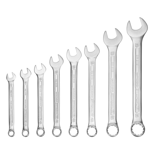 Набор ключей комбинированных 8-19 мм, 8 шт, CrV, холодный штамп Gross по ценам производителя в Воронеже с доставкой по всей России