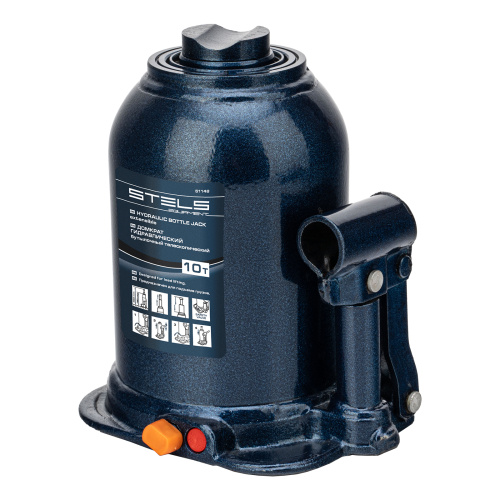 Домкрат гидравлический бутылочный телескопический, 10 т, подъем 180-450 мм Stels по ценам производителя в Воронеже с доставкой по всей России