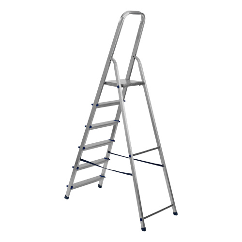 Стремянка, 6 ступеней, алюминиевая, Сибртех по ценам производителя в Воронеже с доставкой по всей России