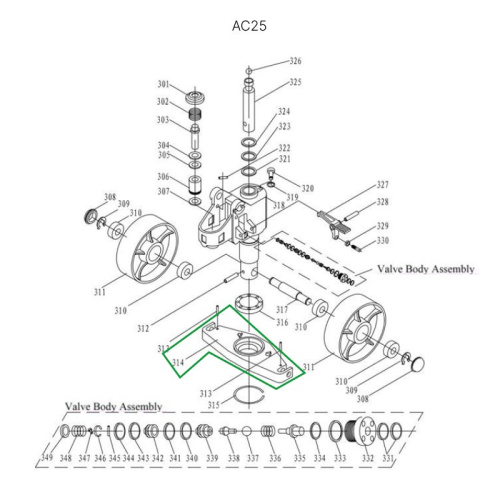 Опорная площадка гидроузла гидравлических тележек AC25 по ценам производителя в Воронеже с доставкой по всей России