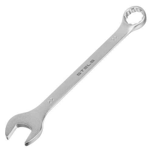 Набор ключей комбинированных 6-22 мм, 12 шт, CrV, матовый хром Stels по ценам производителя в Воронеже с доставкой по всей России