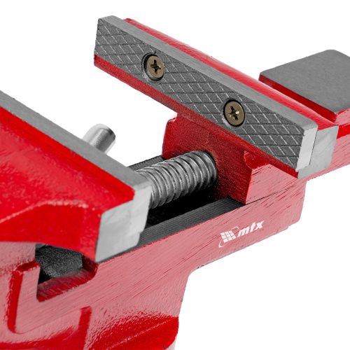 Тиски слесарные, 80 мм, настольные, поворотные, c наковальней MTX по ценам производителя в Воронеже с доставкой по всей России