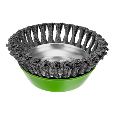 Щетка для УШМ, 150 мм, М14, "чашка", крученая проволока 0.5 мм Сибртех по ценам производителя в Воронеже с доставкой по всей России