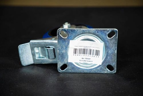 Колесо поворотное резина SRCLb 42 100 мм с тормозом (N) по ценам производителя в Воронеже с доставкой по всей России