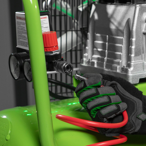 Компрессор воздушный КР-2200/100, 2.2 кВт, 350 л/мин, 100 л, ременной привод, масляный Сибртех по ценам производителя в Воронеже с доставкой по всей России