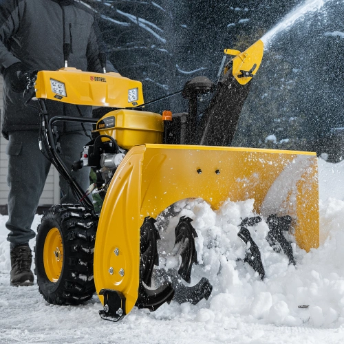 Бензиновая снегоуборочная машина SBL 711D PRO, 302cc, эл.старт, фара, обогрев, блок. дифф. Denzel по ценам производителя в Воронеже с доставкой по всей России
