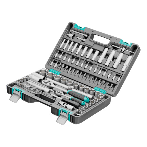 Набор инструментов, 1/2", 1/4", CrV, пластиковый кейс 94 предмета Stels по ценам производителя в Воронеже с доставкой по всей России