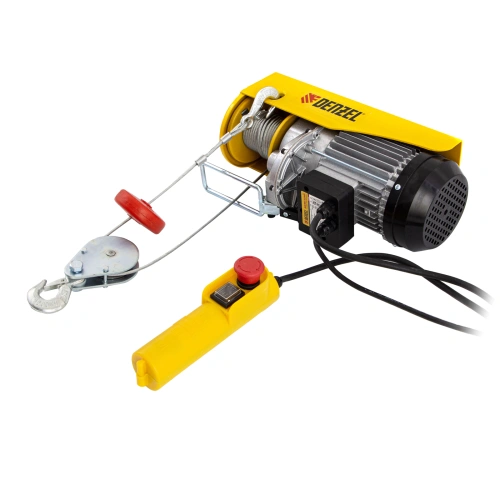 Тельфер электрический TF-500, 0.5 т, 1020 Вт, высота 12 м, 10 м/мин Denzel по ценам производителя в Воронеже с доставкой по всей России