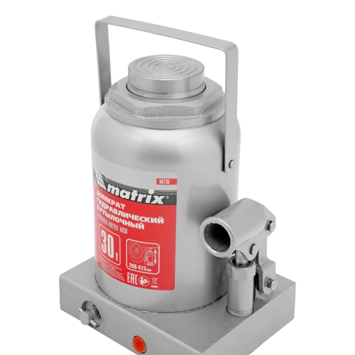 Домкрат гидравлический бутылочный, 30 т, высота подъема 260-415 мм Matrix купить в Москве с доставкой по всей России | ProtosMarket.ru