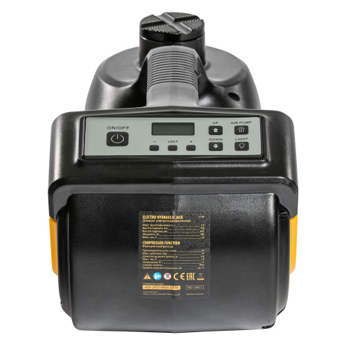 Домкрат электрогидравлический «3 в 1» (1,5 т), 12В, с гайковертом электрическим, в наборе  Denzel по ценам производителя в Воронеже с доставкой по всей России