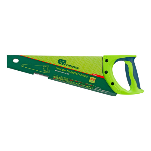 Ножовка по дереву"Зубец" для точных пильных работ, 350 мм, каленый зуб 2D, 14 TPI, двухкомпонентная рукоятка Сибртех по ценам производителя в Воронеже с доставкой по всей России