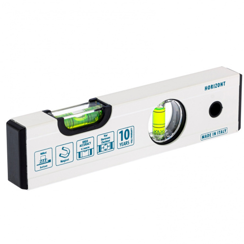 Уровень алюминиевый, 200 мм, фрезерованный, 2 глазка, магнитный Gross по ценам производителя в Воронеже с доставкой по всей России