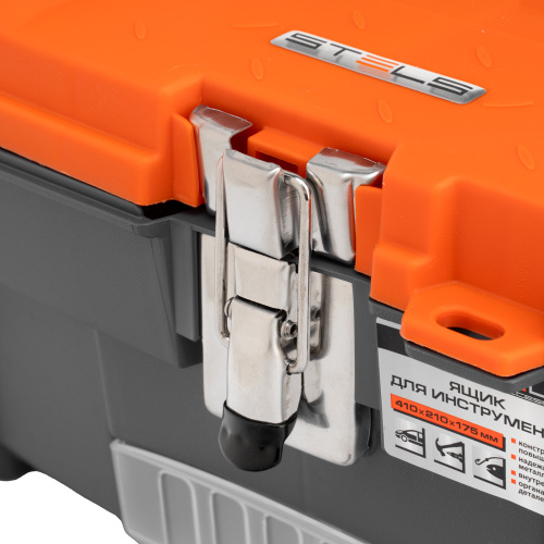 Ящик для инструмента с мет. замками 16", 410х210x175 мм Stels по ценам производителя в Воронеже с доставкой по всей России