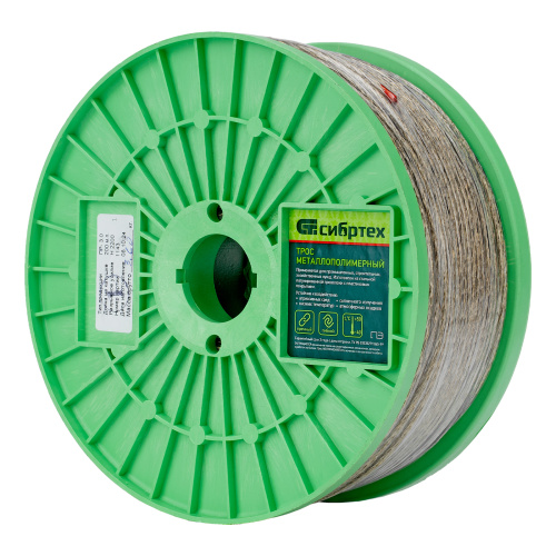 Трос металлополимерный прозрачный ПР-3.0, толщина 3.0 мм, катушка 200 метров Сибртех по ценам производителя в Воронеже с доставкой по всей России