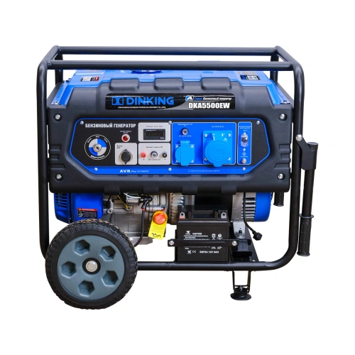 Генератор бензиновый Dinking DKA5500EW (5,5кВт, электростартер, 15лс, колёса) по ценам производителя в Воронеже с доставкой по всей России