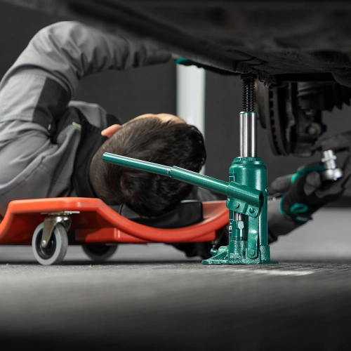 Домкрат гидравлический бутылочный, 5 т, 180-340 мм, в пласт. кейсе Сибртех по ценам производителя в Воронеже с доставкой по всей России