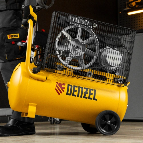 Компрессор воздушный BCI2300/50, ременный привод, 2.3 кВт, 50 литров, 400 л/мин Denzel по ценам производителя в Воронеже с доставкой по всей России