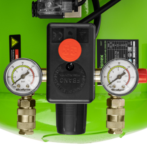 Компрессор безмаслянный малошумный МБ 2000/50, 2000 Вт, 50л, 300 л/мин Сибртех по ценам производителя в Воронеже с доставкой по всей России