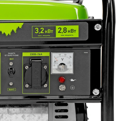 Генератор бензиновый БС-3500, 3.2 кВт, 230В, четырехтактный, 15 л, ручной стартер Сибртех по ценам производителя в Воронеже с доставкой по всей России