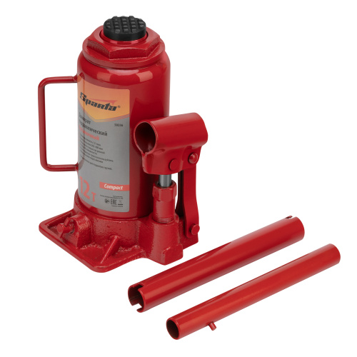 Домкрат гидравлический бутылочный 12 т, h подъема 205-400 мм Sparta Compact по ценам производителя в Воронеже с доставкой по всей России