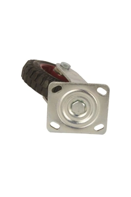 Колесо большегрузное поворотное PS 160 мм резина с протектором (F) по ценам производителя в Воронеже с доставкой по всей России