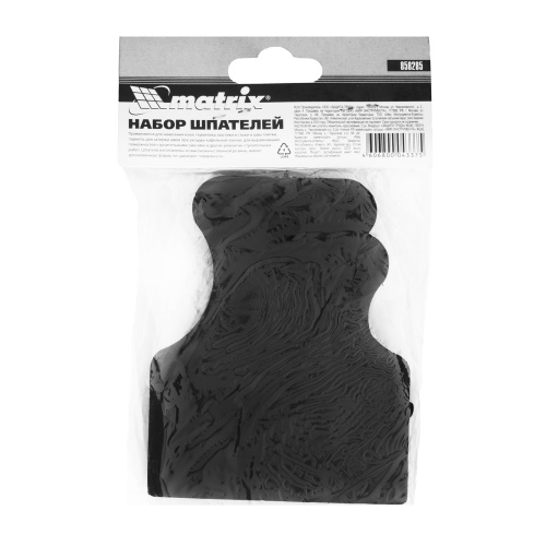 Набор шпателей 40-60-80 мм, черная резина, 3 шт Matrix по ценам производителя в Воронеже с доставкой по всей России