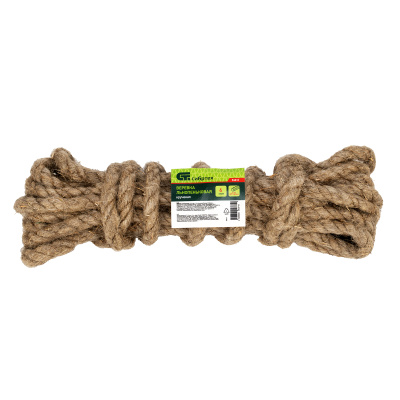Веревка льнопеньковая, D 10 мм, L 6 м, крученая Сибртех по ценам производителя в Воронеже с доставкой по всей России