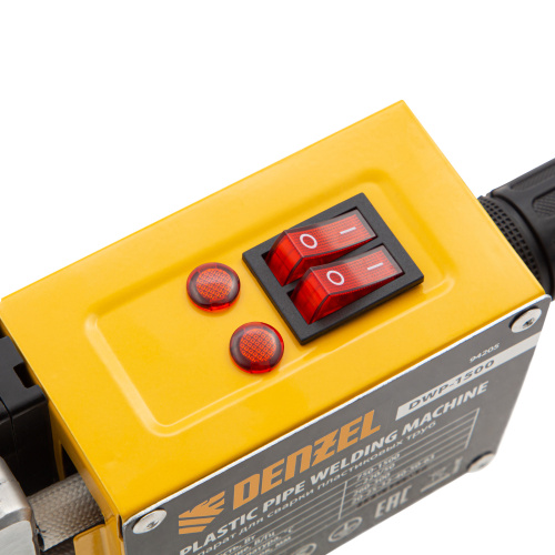 Аппарат для сварки пластиковых труб DWP-1500, 1500 Вт, 260-300 град, комплект насадок, 20-63 мм Denzel по ценам производителя в Воронеже с доставкой по всей России