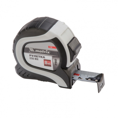 Рулетка Extra Wide,8 м x 27 мм,двухкомпонентный корпус,Pro Matrix по ценам производителя в Воронеже с доставкой по всей России