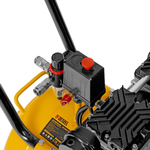 Компрессор безмасляный, малошумный  DLS 2250/100, 2250 Вт, 3x750, 100 л, 410 л/мин блок управления/ Denzel по ценам производителя в Воронеже с доставкой по всей России