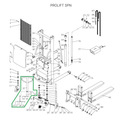 Ручка в сборе для штабелеров SPN по ценам производителя в Воронеже с доставкой по всей России