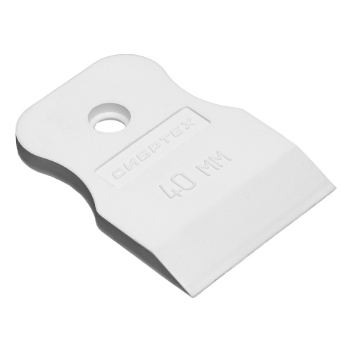 Шпатель, белая резина, 40 мм Сибртех по ценам производителя в Воронеже с доставкой по всей России