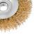 Щетка для УШМ, 100 мм, М14, "тарелка", латунированная витая проволока Matrix по ценам производителя в Воронеже с доставкой по всей России Щетка для УШМ, 100 мм, М14, "тарелка", латунированная витая проволока Matrix по ценам производителя в Воронеже с доставкой по всей России