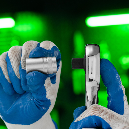 Ключ-трещотка 1/2", 45 зубьев, цельнометаллический, с быстрым сбросом, CrV, хром Сибртех по ценам производителя в Воронеже с доставкой по всей России