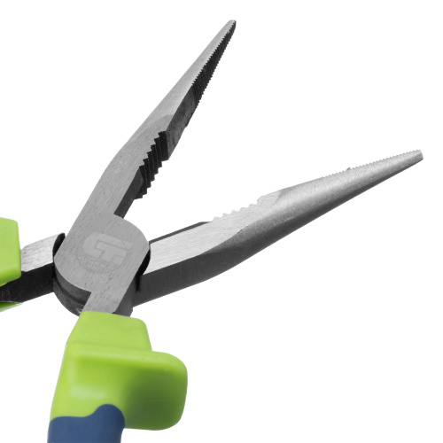 Длинногубцы прямые, 180 мм, двухкомпонентные рукоятки Сибртех по ценам производителя в Воронеже с доставкой по всей России