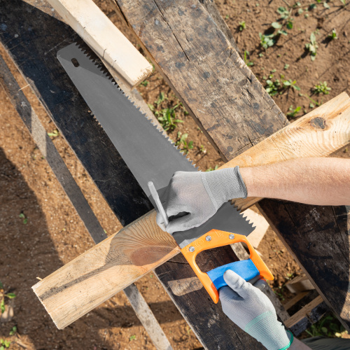 Ножовка по дереву, 500 мм, шаг зубьев 8 мм, пластиковая рукоятка по ценам производителя в Воронеже с доставкой по всей России