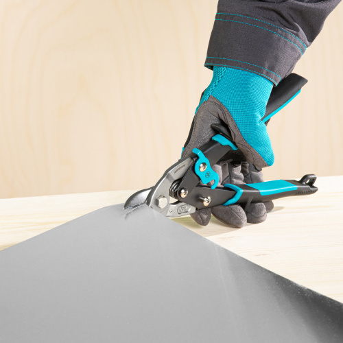 Ножницы по металлу "Piranha", 230 мм, прямой усиленный рез (Bulldog) сталь СrMo, двухкомпонентная рукоятка-ки Gross по ценам производителя в Воронеже с доставкой по всей России