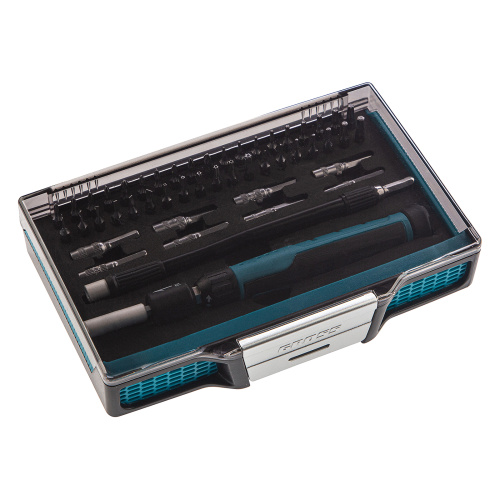 Отвертка с набором бит и торцевых головок для точных работ, гибкий привод, 48 шт, CrMo Gross по ценам производителя в Воронеже с доставкой по всей России