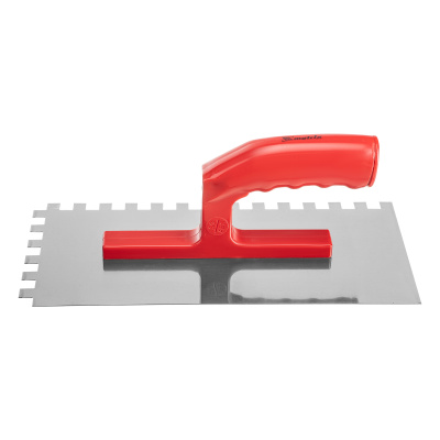 Гладилка стальная, 280 x 130 мм, зеркальная полировка, пластмастмассовая ручка, зуб 10 x 10 мм Matrix купить в Москве с доставкой по всей России | ProtosMarket.ru