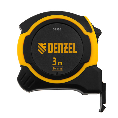 Рулетка 3м х 16мм, двухкомп. корпус, магнитный обрезиненный зацеп Denzel по ценам производителя в Воронеже с доставкой по всей России